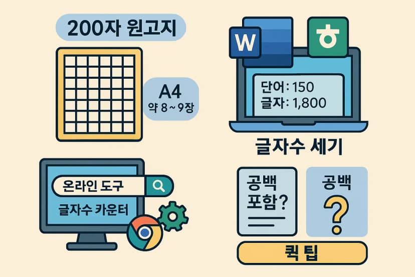 문자 개수 세는 방법 (2025년 기준)